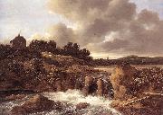 Jacob van Ruisdael Landscape with Waterfall Sweden oil painting reproduction
